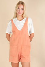 Load image into Gallery viewer, Washed Denim Casual Romper: SAGE
