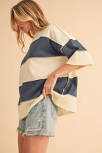 Load image into Gallery viewer, Polly Color Block Top: Salmon Mauve / Contemporary
