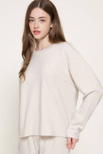 Load image into Gallery viewer, Long Sleeve Round Neck Soft Knit Top: BRG-maroon / L
