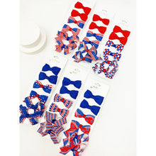 Load image into Gallery viewer, American Flag Bow Hair Clip Set: MIX COLOR

