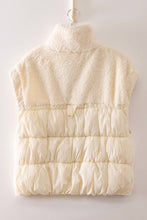 Load image into Gallery viewer, NJ90484-Cozy Sherpa Puffer Vest: SAGE / S-M-L/2-2-2
