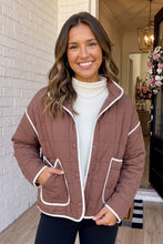 Load image into Gallery viewer, Quilted Snap Button Pocket Patched JacketOld

