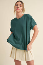 Load image into Gallery viewer, Mali Tee Short Sleeve Top: Teal/Green
