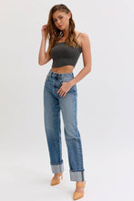 Load image into Gallery viewer, Cello Jeans Super High Rise Dad Jean with Cuff
