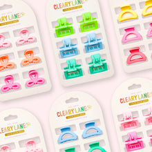 Load image into Gallery viewer, Mini Hair Clip Set | Blue &amp; Green
