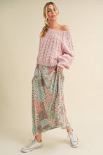 Load image into Gallery viewer, Bradyn Print Skirt: Tan/Orange / Contemporary

