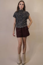 Load image into Gallery viewer, Side Elastic Detail Leopard Soft Knit Vest Top: MOCHA LEOPARD
