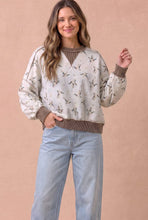Load image into Gallery viewer, Duck Camo Exposed Seam Sweatshirt: IVORY/BROWN
