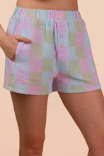 Load image into Gallery viewer, Striped &amp; Checker Boxer Shorts: BLUE STRIPE

