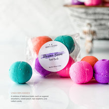 Load image into Gallery viewer, Kids Bath Bomb Pack – Classic Label Sale: Unicorn Kisses
