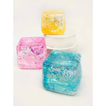 Load image into Gallery viewer, Viral Glitter Ice Cube Squishy Toy: Color Will Be Chosen at Random
