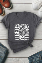 Load image into Gallery viewer, Distressed Tiger Unisex Round Neck Tee: H Grey/Brwn / S / Graphic T-Shirt
