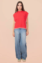 Load image into Gallery viewer, Side Tie Detail Knit Sweater Vest Top: OATMEAL
