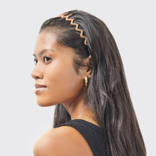 Load image into Gallery viewer, Recycled Plastic Zig Zag Headband 2pc - Neutral
