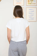 Load image into Gallery viewer, WASHED SHORT SLEEVE BOXY KNIT TOP : OLIVE
