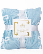 Load image into Gallery viewer, Hannah Bow Throw   Light Blue   50x60
