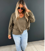 Load image into Gallery viewer, Olive Long Sleeve Top
