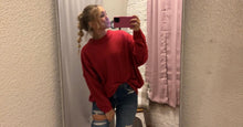 Load image into Gallery viewer, Burgundy Oversized Sweater SKUZNBS
